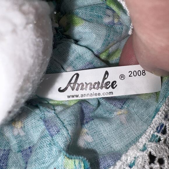 Annalee 2008 Spring Girl Mouse with Green Dress Hat 7” Easter Doll EUC - Picture 6 of 8